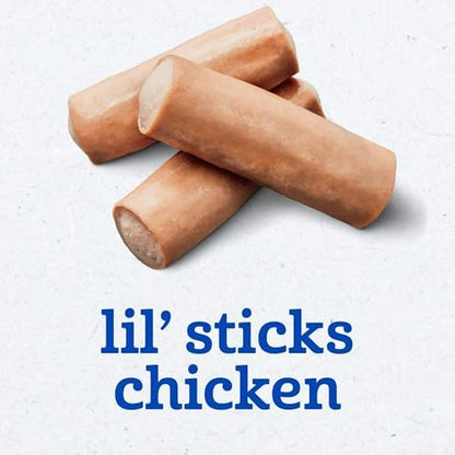 Nutritional information label on Gerber chicken sticks jar