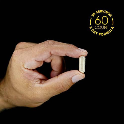Primal Pharm Perform mental clarity daily pills back label with serving size instructions.