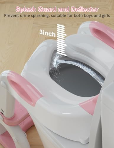 Folded storage view of the blue RABB 1ST 2 in 1 potty trainer