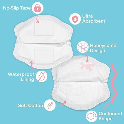 Dr. Talbot's nursing pads inside packaging for breastfeeding moms