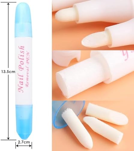 Close up of nail art polish corrector pen tip