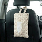BBIQI portable wet wipe bag inside a car setting