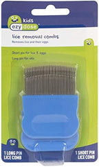 Stainless steel pin teeth lice comb for toddlers and adults