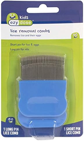 Stainless steel pin teeth lice comb for toddlers and adults