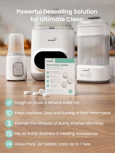 Using Grownsy descaling tablets in a bottle washer