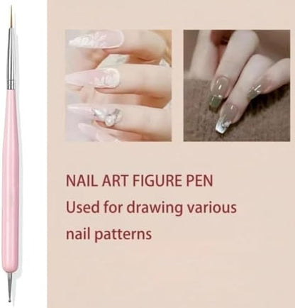 Hnuix professional nail liner and builder gel brush tools