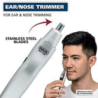 Wahl nose and ear hair trimmer with eyebrow guide attachment