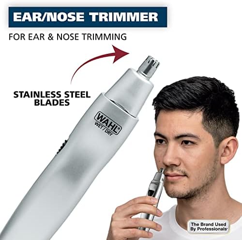 Wahl nose and ear hair trimmer with eyebrow guide attachment