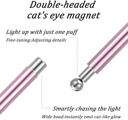 Close up of cat eye magnet tool with round steel ball