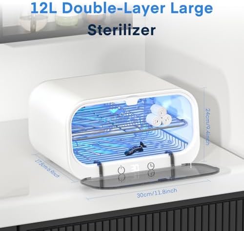 Yofuly 12L professional salon sterilizer cabinet with door closed