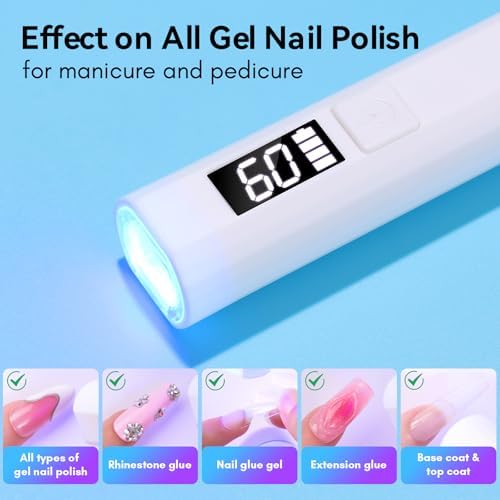 Makartt mini UV LED nail dryer packaged safely with power cable and user manual.