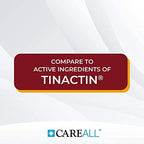 Four tubes of CareAll 1 percent tolnaftate cream for jock itch relief.