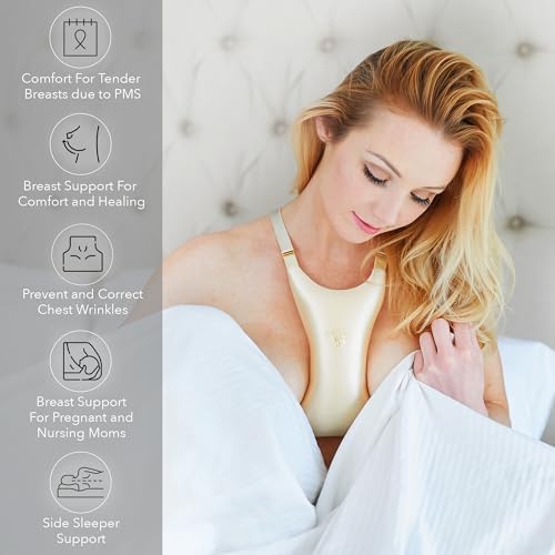 Gold Intimia anti-wrinkle chest pillow for sleeping