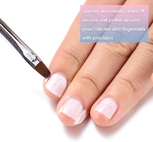 Close up of Inenk professional manicure cleanup brush bristles