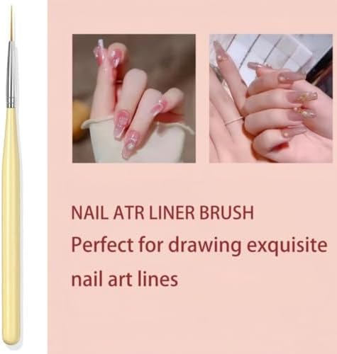 Hnuix nail art painting brush set with pastel handles