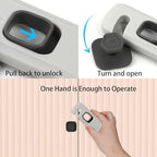 Baby safety lock showing 360 degree knob operation