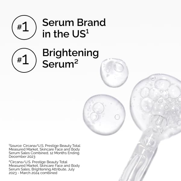 Fragrance-free skincare serum for skin brightening and texture smoothing