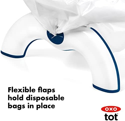 OXO Tot travel potty with disposable liner installed