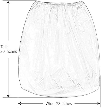 Close up of the elastic top on Alvababy diaper pail bag