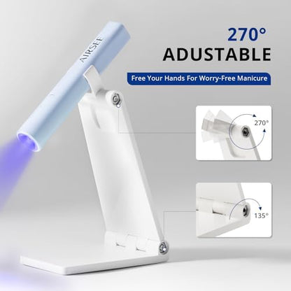 Demonstration of the twenty and sixty second timer button on the sleek AIRSEE mini UV light