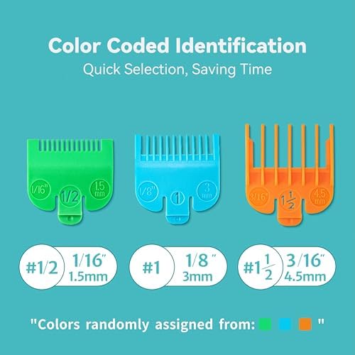 Replacement hair clipper guards size 1/2 1 and 1 1/2