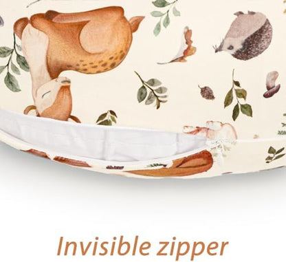 Stretchy fabric texture of Jundetye nursing pillow slipcover