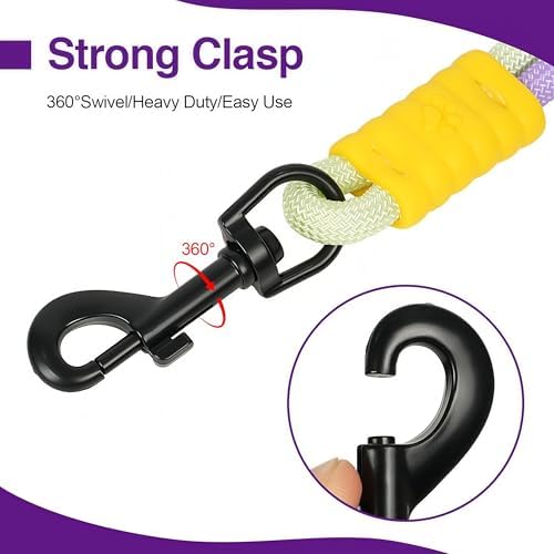 Rock climbing grade nylon rope leash detail