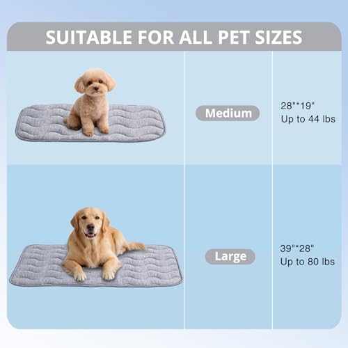 APPKER portable pet cooling mat folded compactly for travel and car seat protection