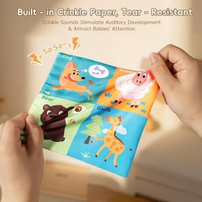 Close up details of the reinforced stitching and wide top opening of the plush tissue box