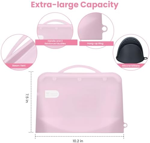 Silicone sterilizer bag with steam vent detail