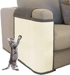 Oroonoko natural sisal cat scratching couch protector side angle showing woven texture