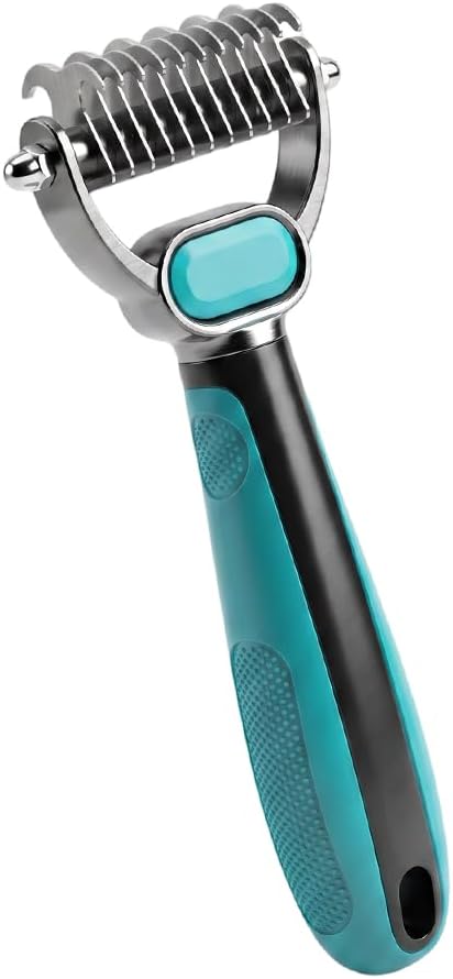 Double-Sided Pet Grooming Rake For Cats & Dogs, 2-In-1 Dematting Comb, Ergonomic Pet Grooming Matt Remover Detangler For Long Haired Pets (small) - Image 9