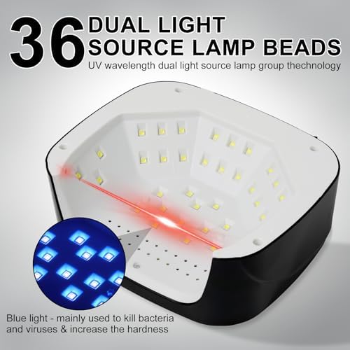 Limegirl UV nail lamp kit with included protective gloves