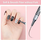 Komall non-slip silver nail art brush handle detail