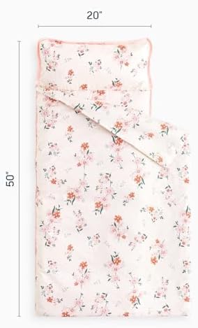 Wake In Cloud children sleeping bag completely unrolled with attached blanket open