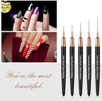Professional nail art design tools for thin lines and details