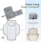 Alatino portable diaper pad highlighting memory foam pillow head support