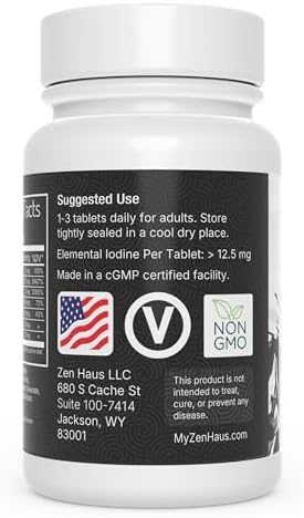 Authentic USA imported Zen Haus iodine supplement for metabolism and energy