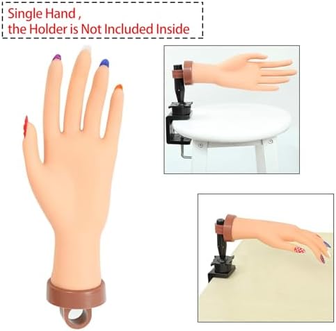 Flexible mannequin hand for nail art training