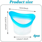 Silicone eye cleaning cup for portable eye care and irrigation