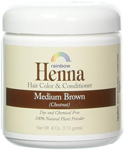 Authentic USA imported Rainbow Research Henna powder packaging