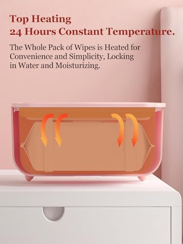 Close up of digital temperature control panel on wipe warmer