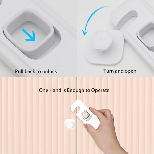 No-drill child safety lock for household freezers and ovens