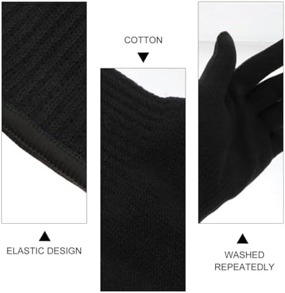 Universal fit thermal hair styling gloves protecting hands from a flat iron burn.