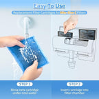 Umlecoa aquarium filter media pack illustrating the dual action chemical and mechanical layers.