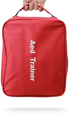 CPR Savers 3.0 AED trainer with reinforced buttons and portable carrying bag.