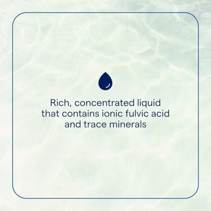 Trace Minerals Ionic Fulvic Acid 250 mg dropper showing metered measurement liquid