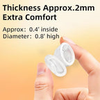 Breathable gel toe protectors showcasing small ventilation holes for comfort and air circulation