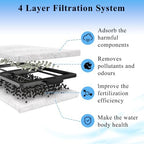 Pryitier four stage filtration aquarium refills packaging layout for healthy aquatic ecosystems