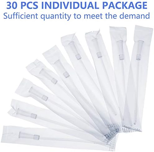 Nuanchu 12FR transparent PVC catheter tubes showing 15cm length measurement.